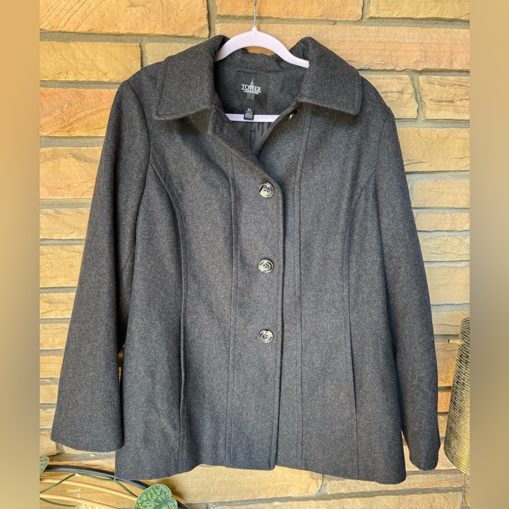 Tower by London Fog Wool Blend Pea Coat - Women’s XL